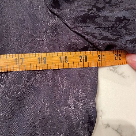 Free People Black Silky Printed Blazer - Picture 9 of 9